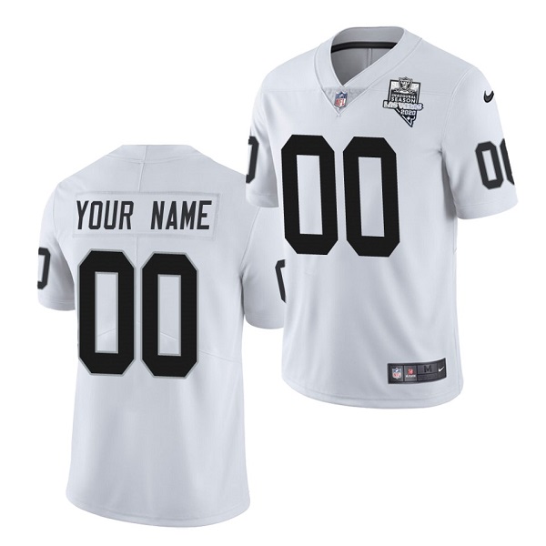 Men's Las Vegas Raiders ACTIVE PLAYER Custom White NFL 2020 Inaugural Season Vapor Limited Stitched Jersey